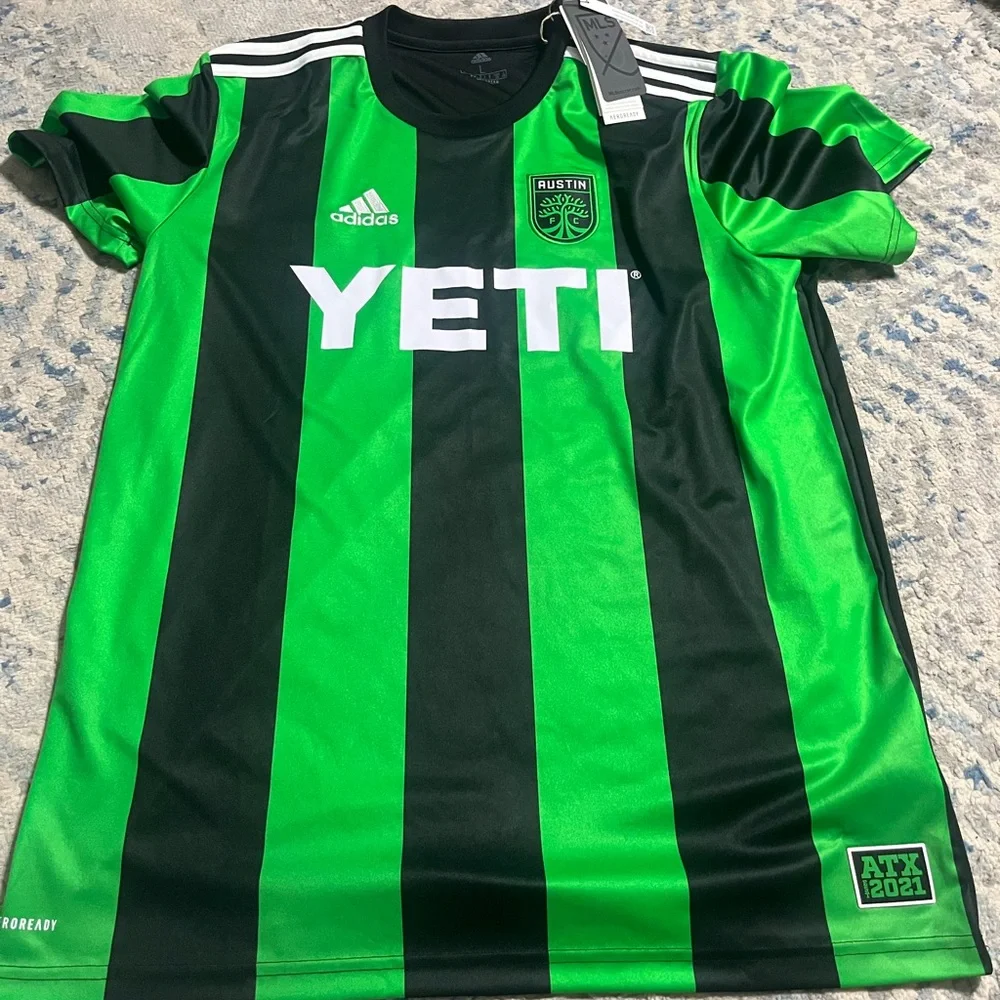 NWT adidas Austin fc 21-22 authentic home jersey men’s large - Picture 2 of 6